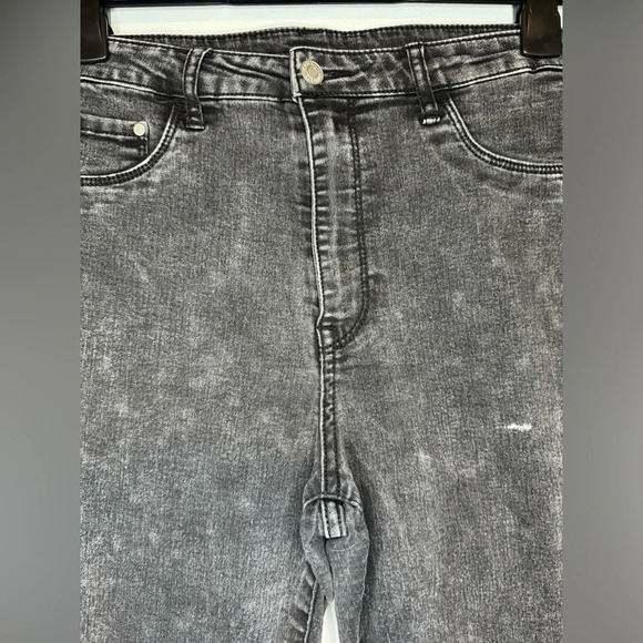 H&M high Waits Washed black Jegging tail let Haunted & Denim Sz 30/32 - Picture 2 of 10